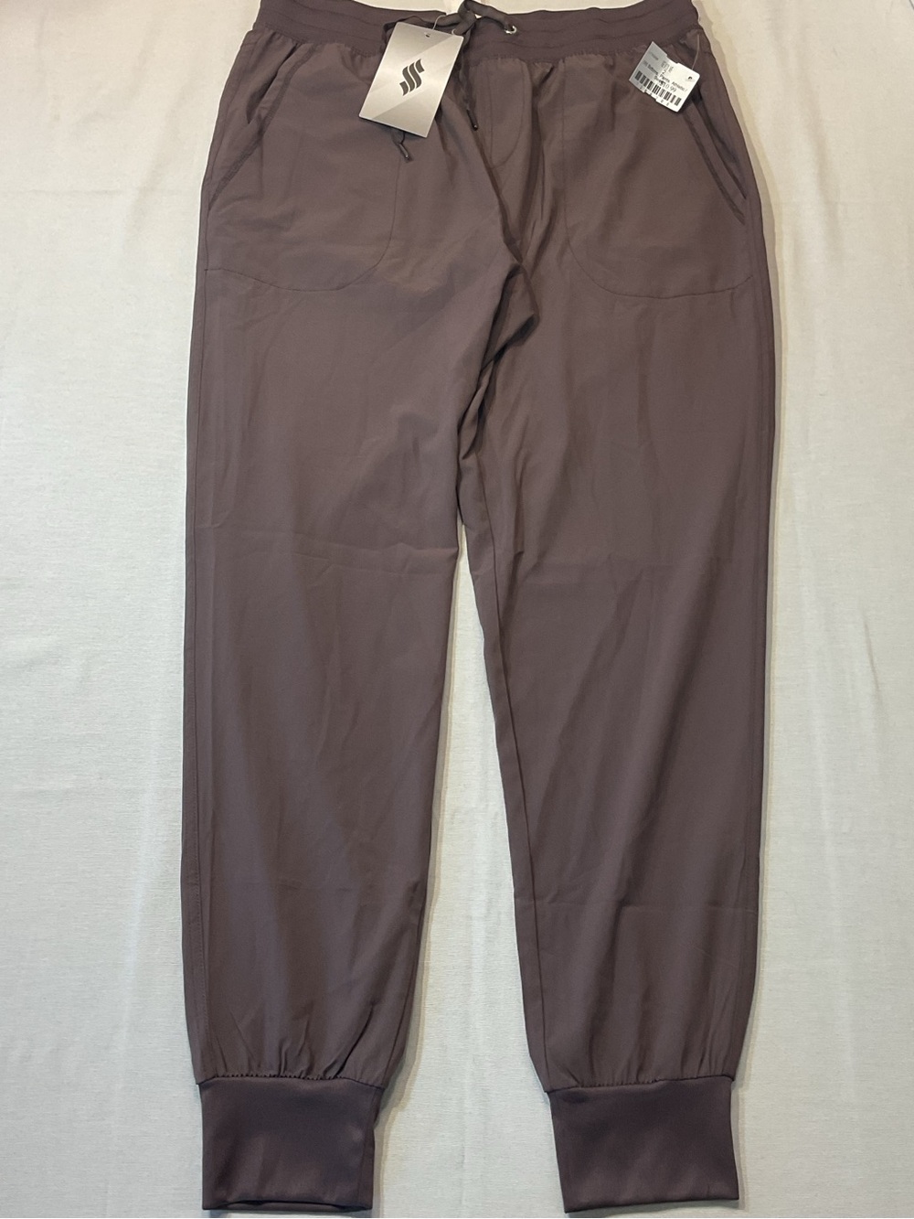 Soothfeel NWT Women's Lightweight Joggers‎ Taupe/Purple Size L Casual Athletic